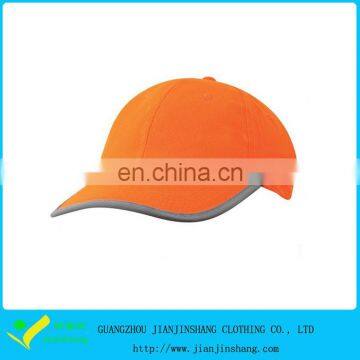 High quality bright orange color Dry fit sports cap