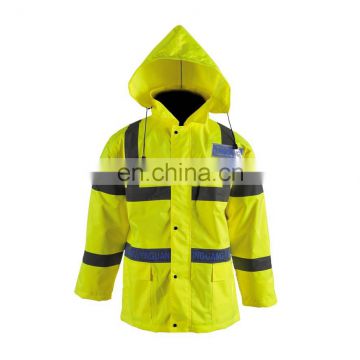 Hi-vis rain jacket