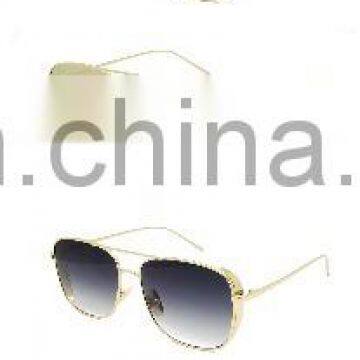 Hot Sale Double Bridge Classic Style Metal Sunglasses (MS428)