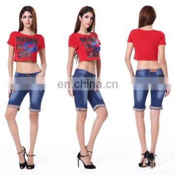 Hot Selling In Alibaba Low Price Summer Hot Sexy Ladies Casual Short Jeans