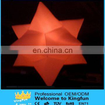 Customized colorful haing new year deractive led star