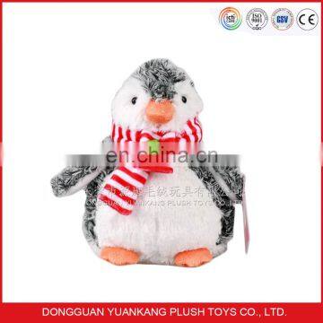 Lovely baby toy plush penguin with embroidery eyes