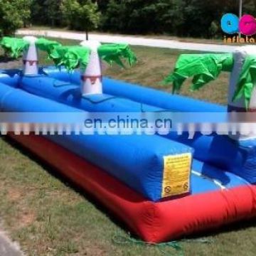 Hot palm theme inflatable Water slip n Slide for events