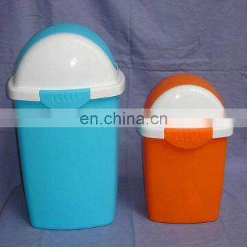 3.2L Orange rectangle flap plastic garbage bin