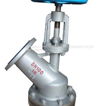 Flange Ends Angle Type Globe Valve for chemical industry