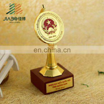 Jiabo custom wholesale trophy parts gold metal trophy cup award