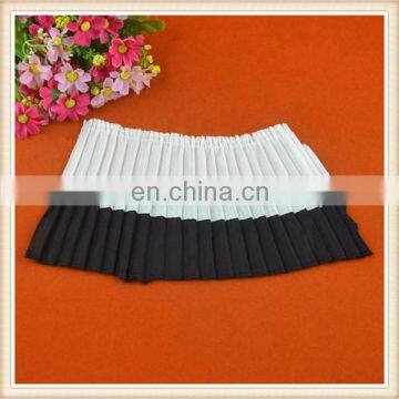 Hotsale bicolored fabric lace trim custom ruffled lace trim wholesale border lace for dress