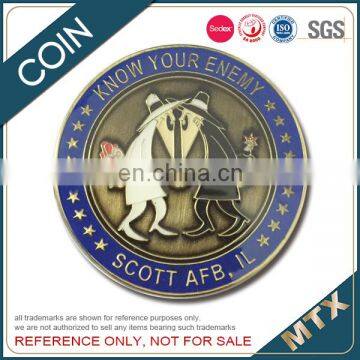 Copper Stamped Soft Enamel Souvenir Coin With Diamond Cut Edge Manufacturer photo-6