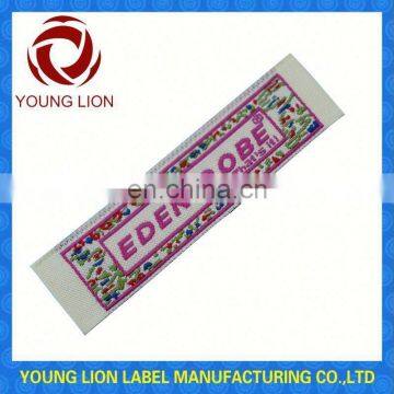 black garment woven tag