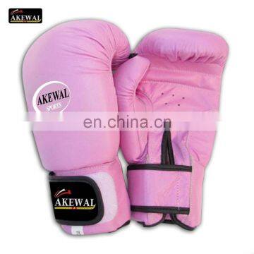 Beautiful Cowhide Leather Pink Boxing Gloves for Sale