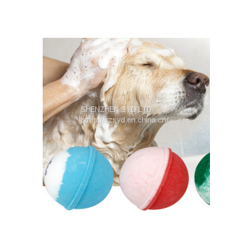 Dog and cat bath bath ball pet dog spa effervescent tablets open knot to taste fluffy beauty hair skin care