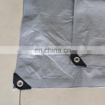 durable silver / black poly tarp used for the best protection against the sun