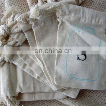 New organic cotton canvas cloth craft favor bags for nut milk