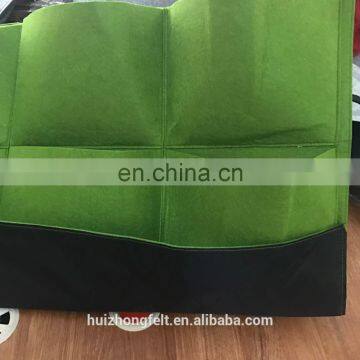 Green Waterproof Felt Planter Hanging Growing Bag for Flowers photo-3