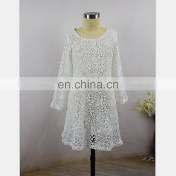 2019 New Fashion Autumn Women Dress Flutter Sleeve Fashion White Lace Mother Girls Dresses (this Link for WOMAN) photo-5