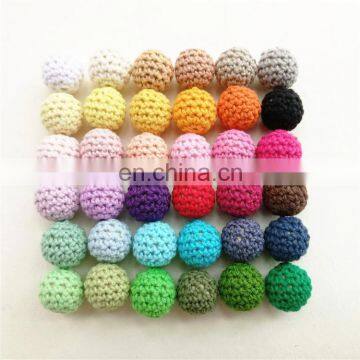 Hand Made Crochet Wood Teething Beads Safe for Baby photo-2