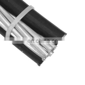 Aluminum Conductor ACSR XLPE OR PE Insulated ABC Low Voltage Duplex Aerial Bundled Cables photo-2