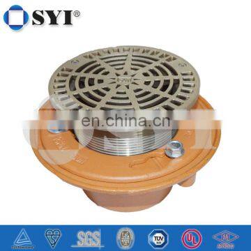 Floor Drain With Round Adjustable Nickel Bronze Strainer photo-2