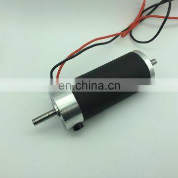 52mm High Speed Replaceable Brush dc Motor CNC Dual Shaft Upto 350w photo-2