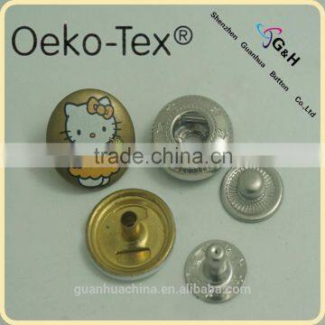 15mm brass snap button