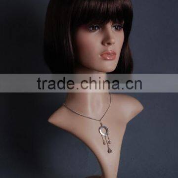 Plastic Head Female Head Mannequin Realistic Head Cheap Model H1052 photo-4