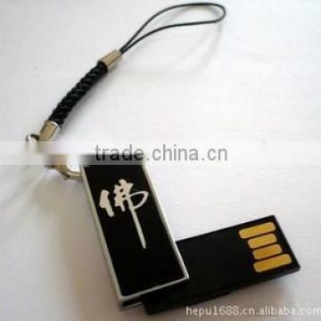 Slim Swivel Fancy Mini Usb 2.0 Product with Keychain