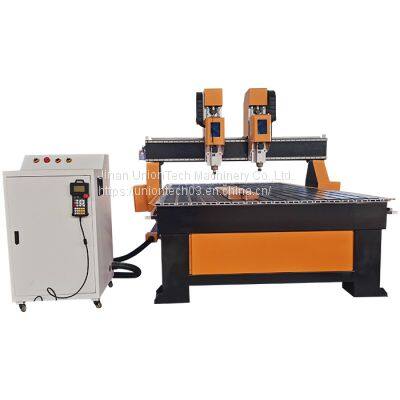 Двухголовочный станок для деревянной резьбы и гравировки 1325 CNC-фрезерный станок для дверей и кухонных шкафов