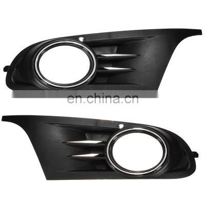 Black Car Front Lower Center Bumper Grille + Fog Light Grille Grill Trim For VW Golf MK6 2008 2009 2010 2011 2012 2013