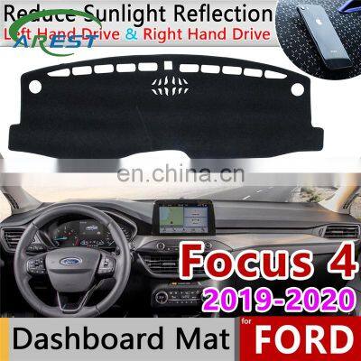 for Ford Focus 4 2019 2020 Anti-Slip Mat Dashboard Pad Sunshade Dashmat Protect Carpet Anti-UV Dash Cushion Car Accessories MK4