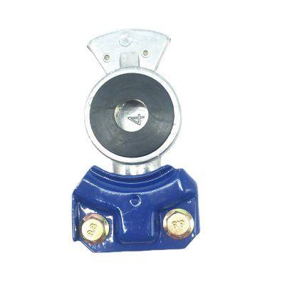 Service Emergency Glad Hand, Anodized Aluminum Extension Handle, Grips and Seals for Semi Truck Trailer Tractor RV, Air Brake Coupling Handshake, Gladhand Connector photo-4