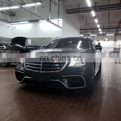 High Quality S63 S65 AMG Style Body Kit for 2018 Mercedes Benz s Class W222 Front Bumper Rear Bumper for S300 G400 Facelift