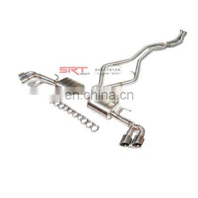 4 tips Exhaust Pipe for bmw x6 titanium exhaust catback with quad double tip