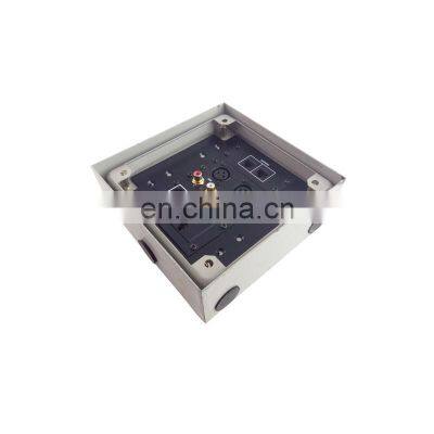 Xlr Rj45 Steel Universal Floor Power Socket Box