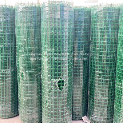 Green PVC Welded Wire Steel Mesh Euro Fence photo-5