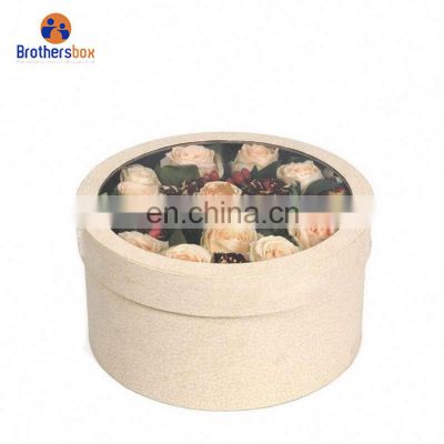 Paper round flower box