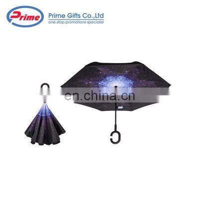 Automatic Double Layer Fabric Reverse Rain Umbrella for Car photo-4