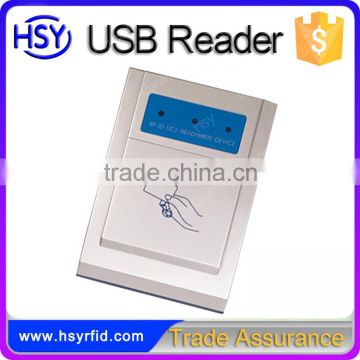 HSY-U181W Power on USB cable Desktop simple driver USB emv smart card reader and writer