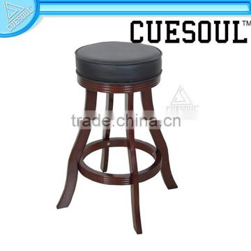 Cuesoul Fashion wood curved legs round barstool