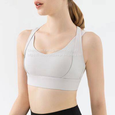 Hot Sale Workout Running Sport Wear Two Piece Set Women Seamless Yoga Leggings High Waisted No Front Seam Yoga Bra
