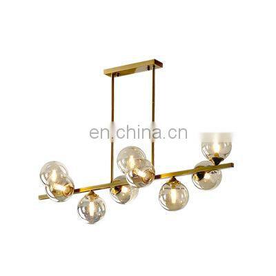 Good Price Simple Contemporary Style Living Room Iron Glass Chandelier Pendant Light