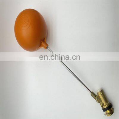 Customized Good Quality Plastic Cistern Water Storage Tank Straight Plug Brass Float Valve For Water