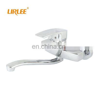 LIRLEE Ceramic Valve Core Wall Mounted Rainfall Bathroom Shower Brass Bathtub Mixer Faucet photo-5