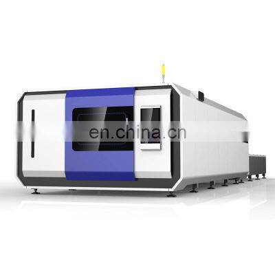 Full Cover 4kw,6kw,8kw,12kw fiber laser cutting machine for  Sheet Metal