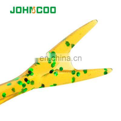 JOHNCOO Swim Worm Soft Bait Bass Freshwater Saltwater Fishing Lures