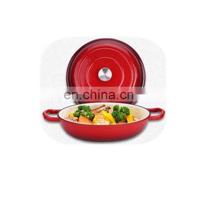 Non-stick Cauldron Kitchen Cookware Cast Iron Casserole photo-2