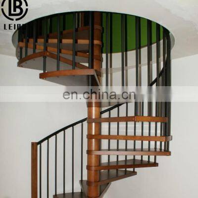 Foshan Indoor Art Metal Stairs Stainless Steel Structural Design Spiral Staircases