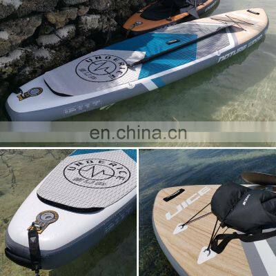 11'x33''x6'' Ocean Blue Wood Design Inflatable Sup Stand Up Paddle Board ISUP photo-4