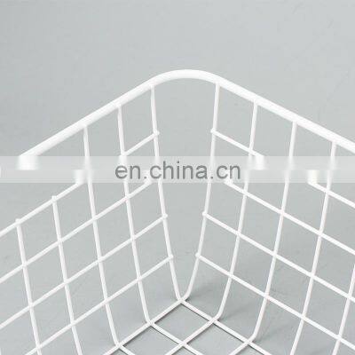 Household Metal Basket With Handle for Sundries