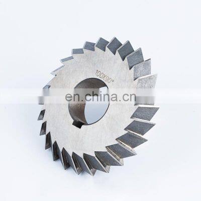 LIVTER High speed steel angle milling cutter white steel V-type double angle milling cutter 30 degree 45 degree V-type cutter