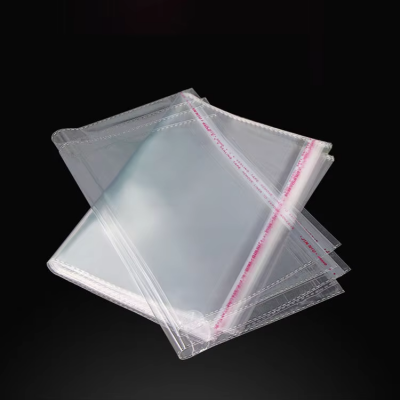 Customized Printed  Clear Header Plastic Bags Jewelry Clothing Packaging Plastic Opp Self-Adhesive Bags With Logo